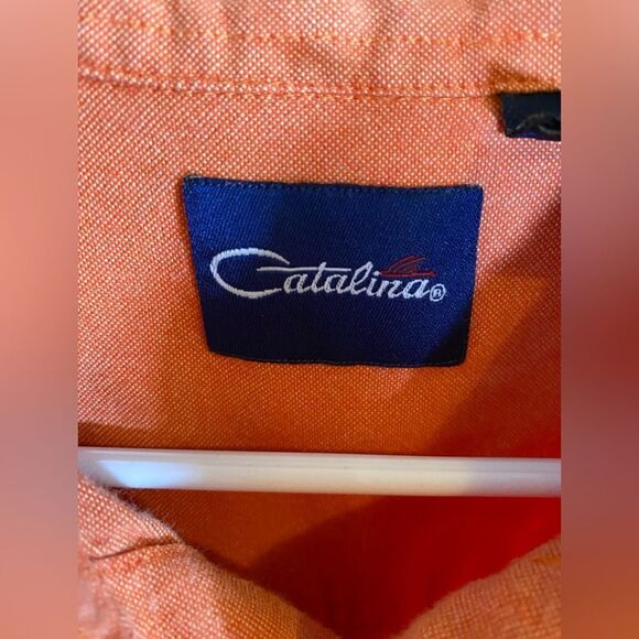 Catalina orange button down - Picture 3 of 7